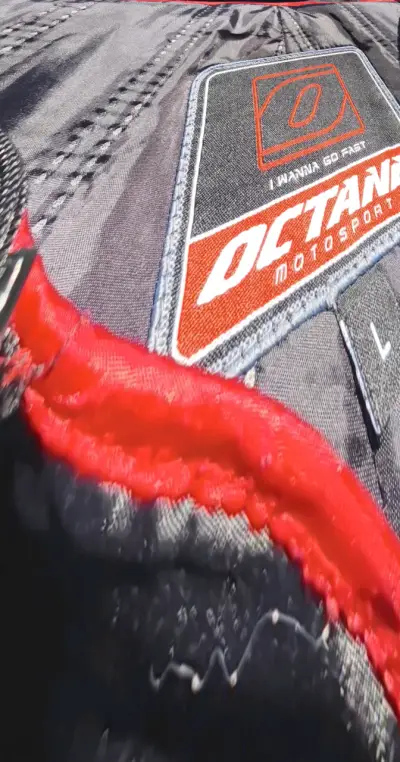 Chaqueta y pantalón de moto Octane negra - miniatura 4