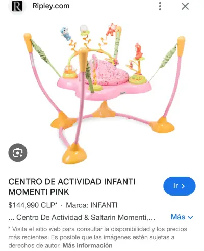 Saltador para bebé Infanti color rosado - miniatura 2