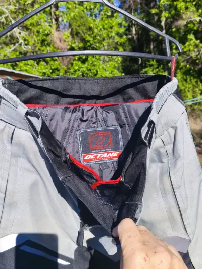 Traje de motociclista Octane negro - miniatura 4