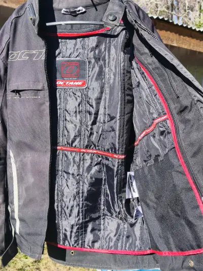 Traje de motociclista Octane negro - miniatura 5