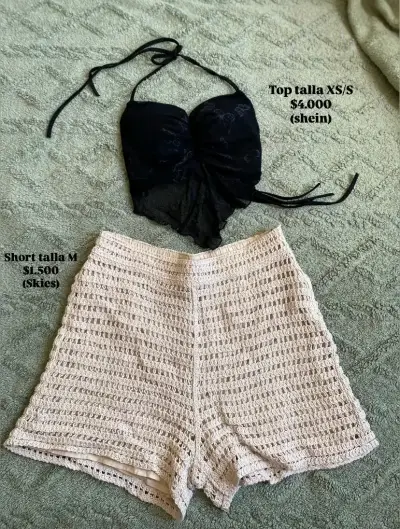 Falda marrón con bolsillos talla M - miniatura 3