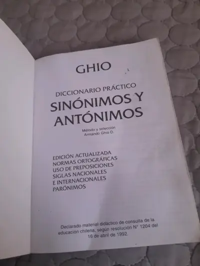Diccionario práctico de sinónimos y antónimos GHIO - miniatura 3