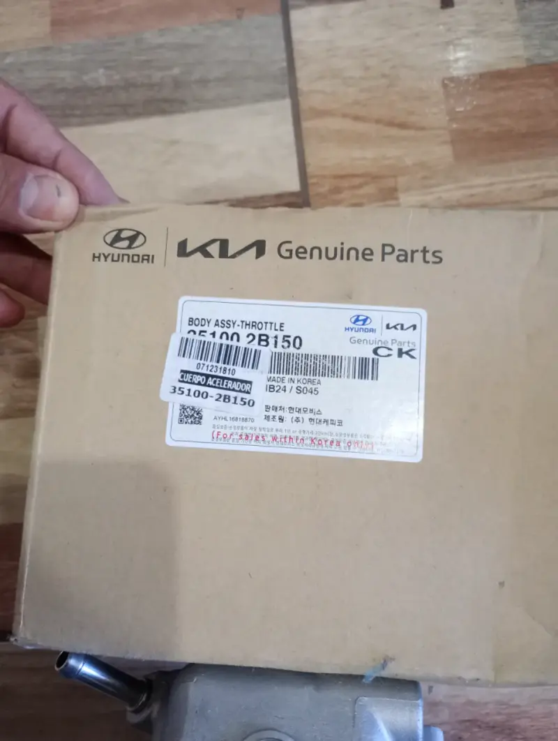 Cuerpo acelerador Hyundai/Kia original - 1
