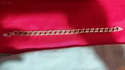 Pulsera de plata estilo cadena - miniatura 1