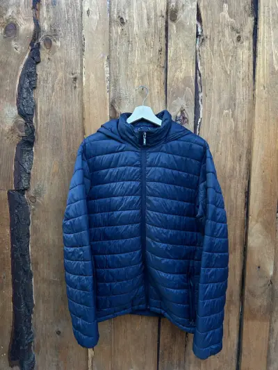 Chaqueta acolchada azul marino - miniatura 1