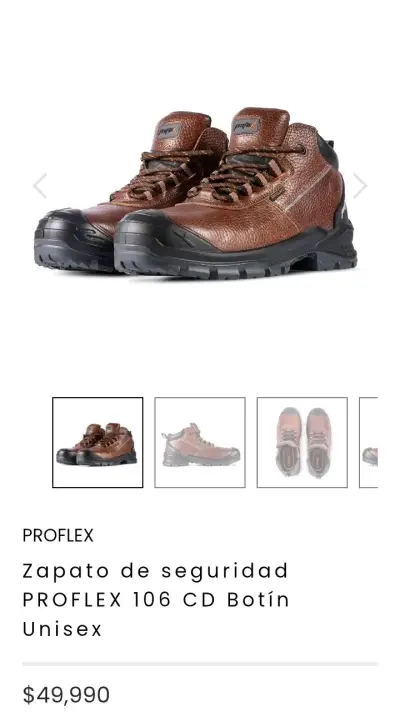 Botines de seguridad marrones proflex (talla 42) - miniatura 6
