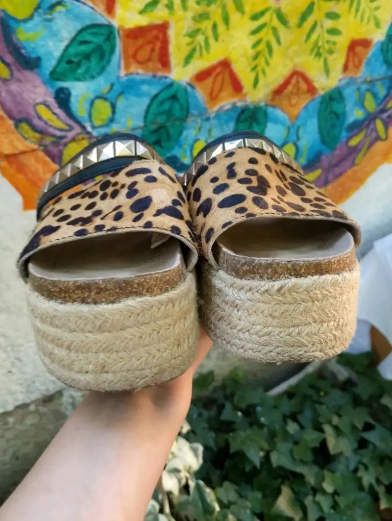 Sandalias Romano con estampado animal print - 2