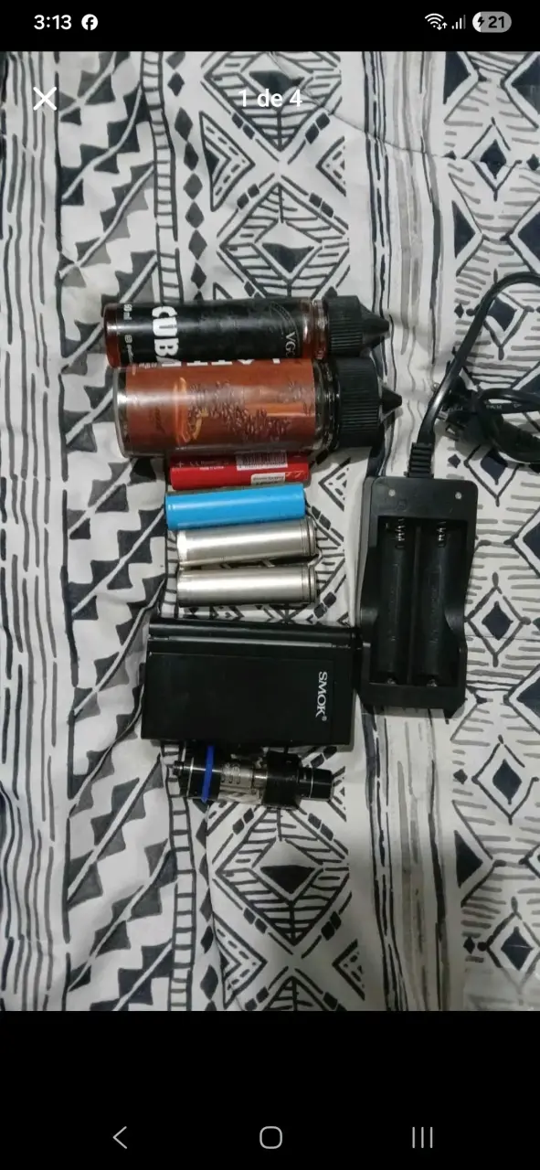 Kit de vapeo SMOK cube ultra con cargador y baterí - 2