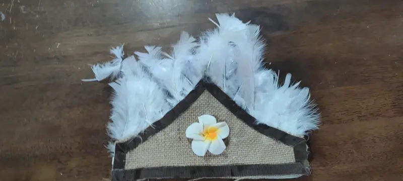 Falda pascuense pluma original - 2
