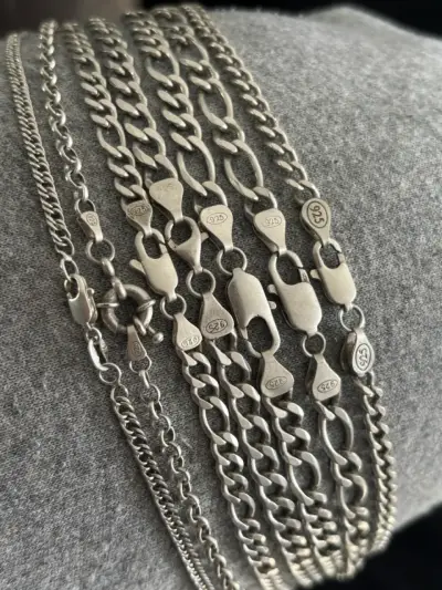 Cadenas de plata 925 para hombre y mujer - miniatura 1