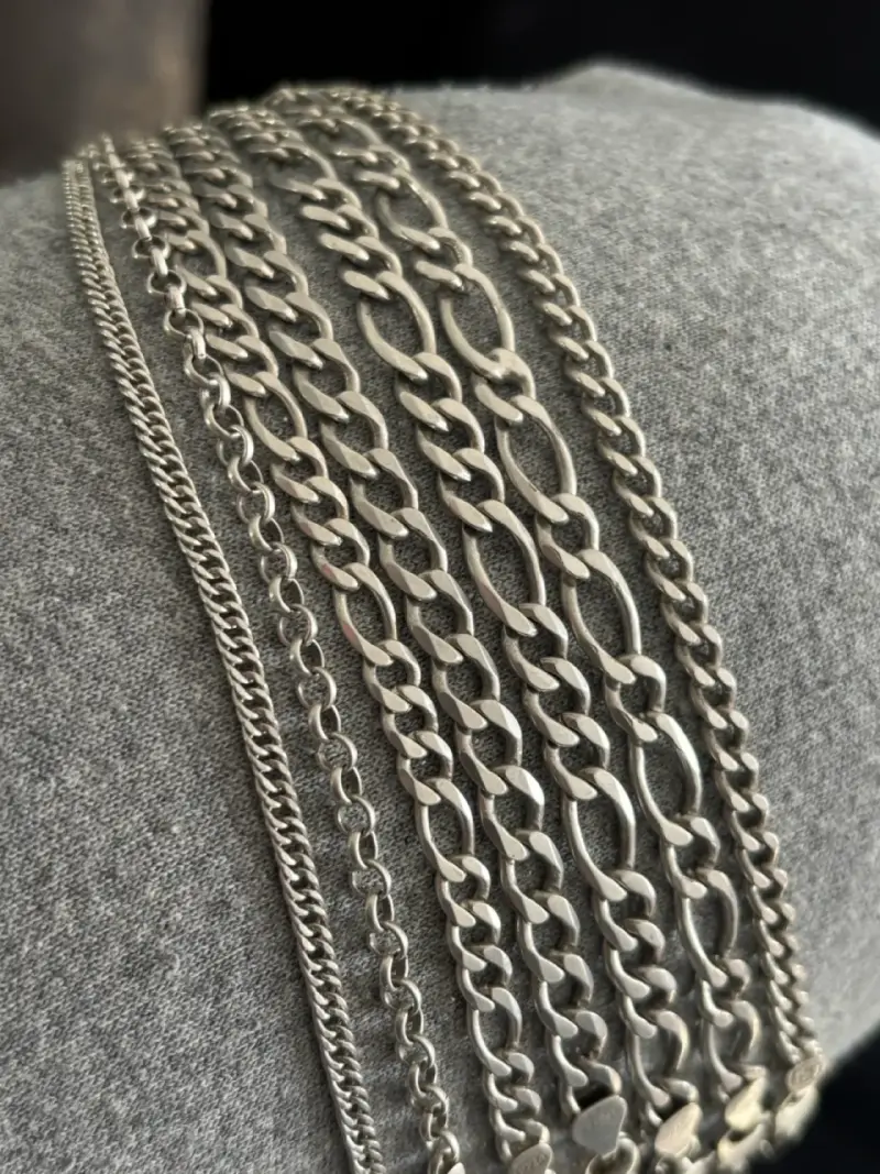 Cadenas de plata 925 para hombre y mujer - 2