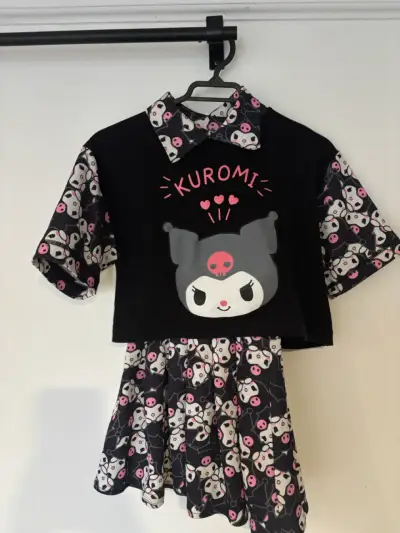 Conjunto Kuromi estampado para niña talla 10 - miniatura 1