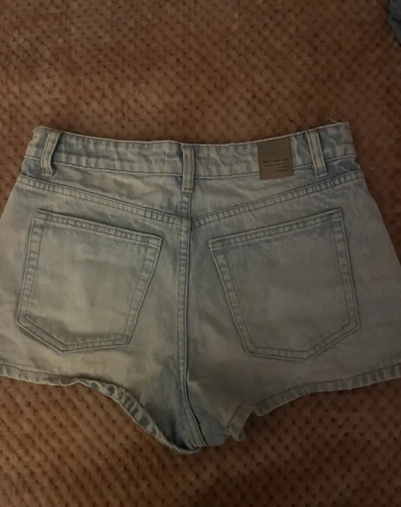 Falda Shorts de mezclilla azul claro - 2