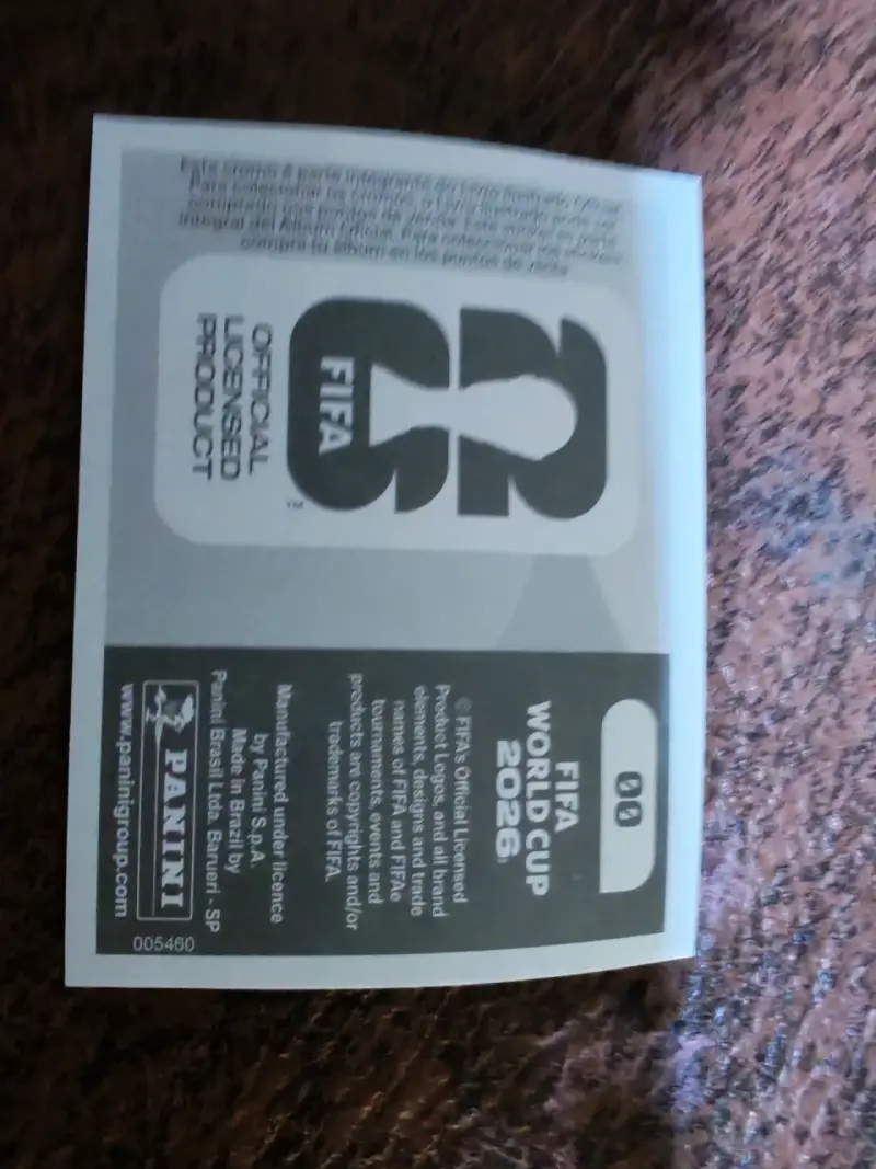 Álbum de fútbol Panini lámina 00 original - 3