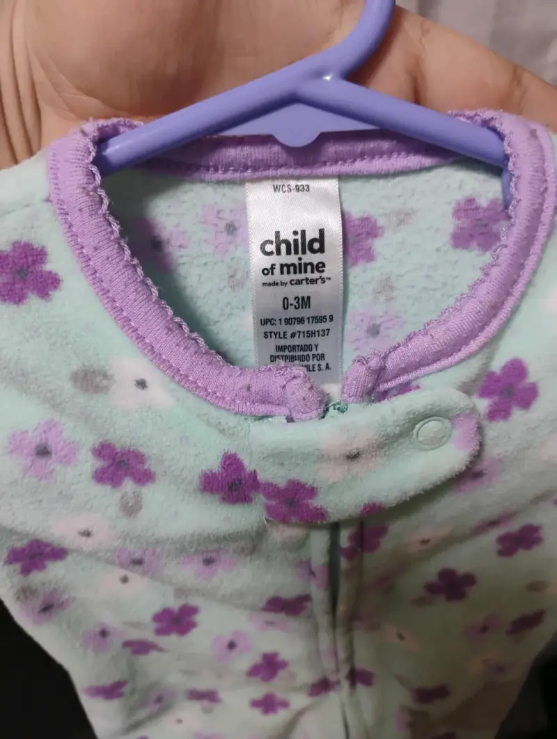 Pijama enterito para bebé con diseño floral - 3