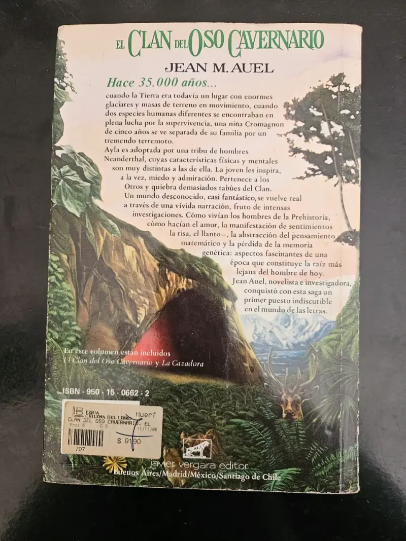 Libro 'El Clan del Oso Cavernario' de Jean M. Auel - 2