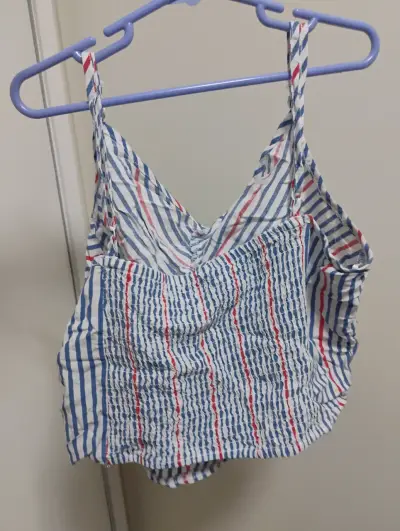 Top de tirantes a rayas multicolor - miniatura 1