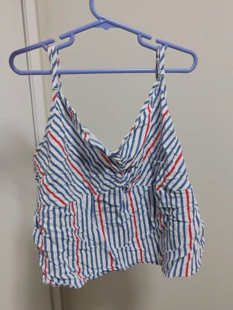 Top de tirantes a rayas multicolor - 3