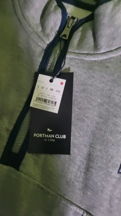 Polerón gris con cierre marca Portman club - miniatura 1