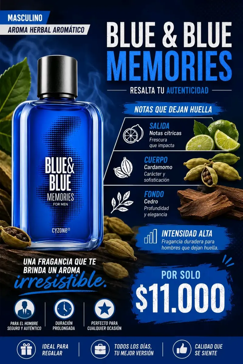Perfume masculino Blue & Blue Memories