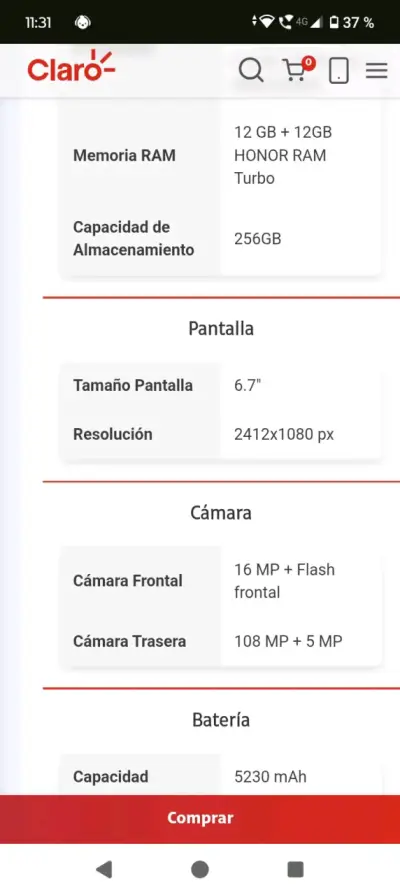 Smartphone Honor 400 Lite 256GB - miniatura 2