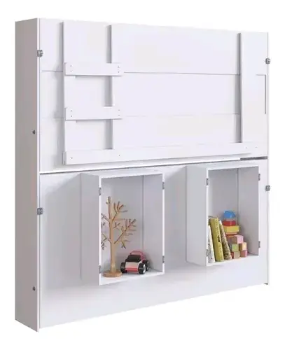 Camarote infantil plegable con colchones - 4