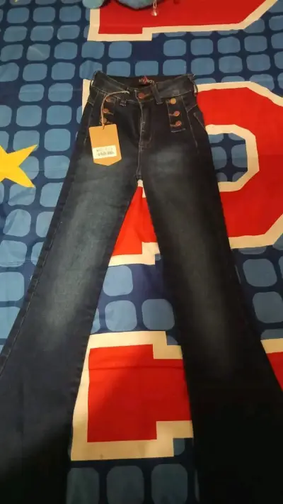 Jeans celestes para mujer - miniatura 2