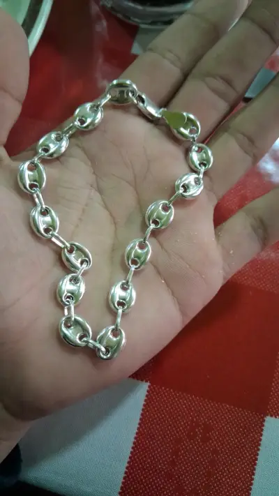 Pulsera gucci inflada plata 925 - miniatura 2