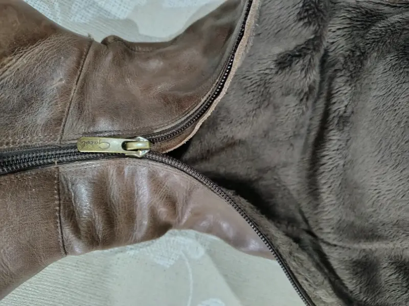 Botas de cuero Gacel marrón con tacón - 2