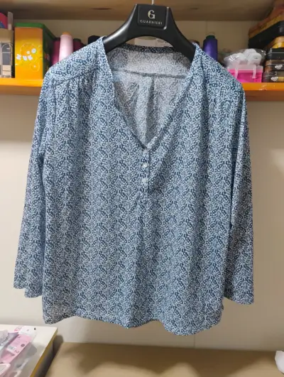 Blusa estampada azul Guarnieri - miniatura 1
