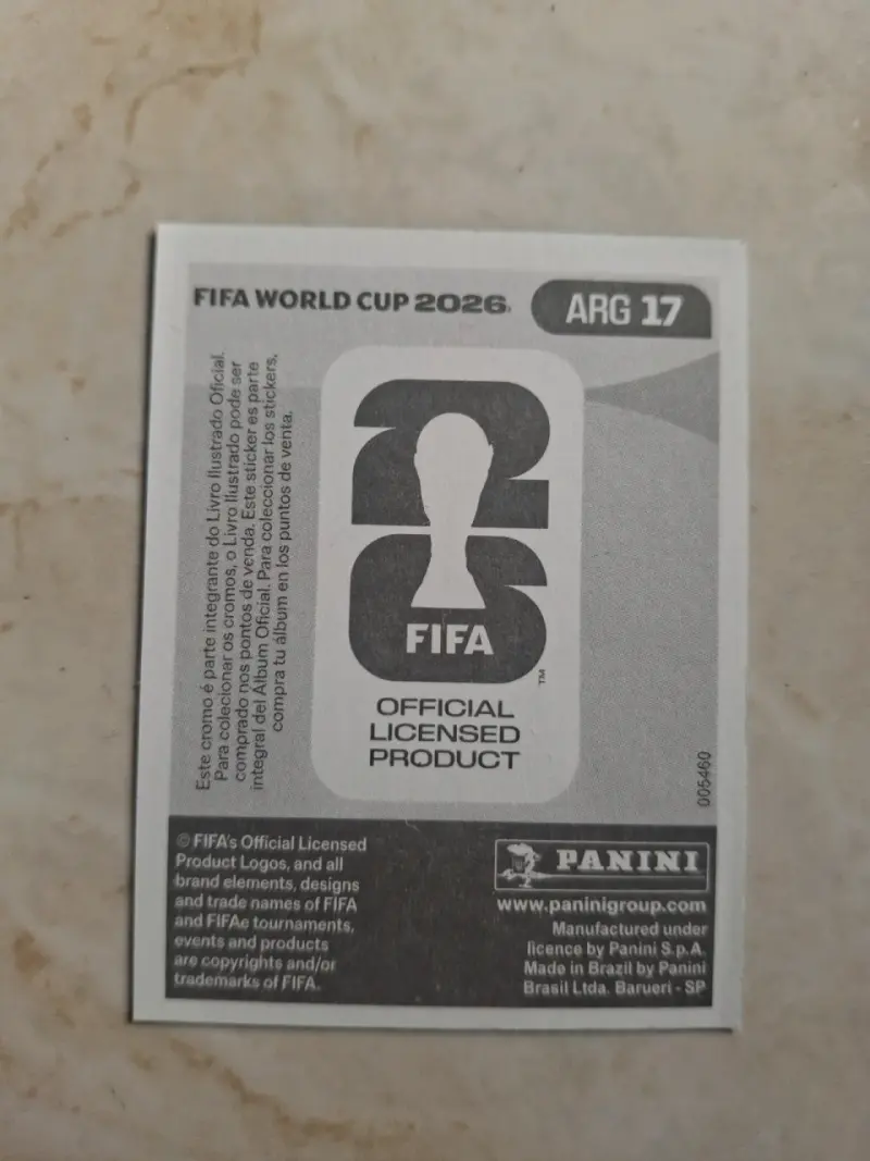 Lámina Panini lionel messi panini 2026 mundial - 2