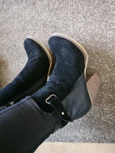 Botines de tacón alto negros - miniatura 2