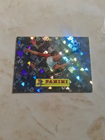 Lámina 00 holográfica Panini de fútbol mundial fif - miniatura 1