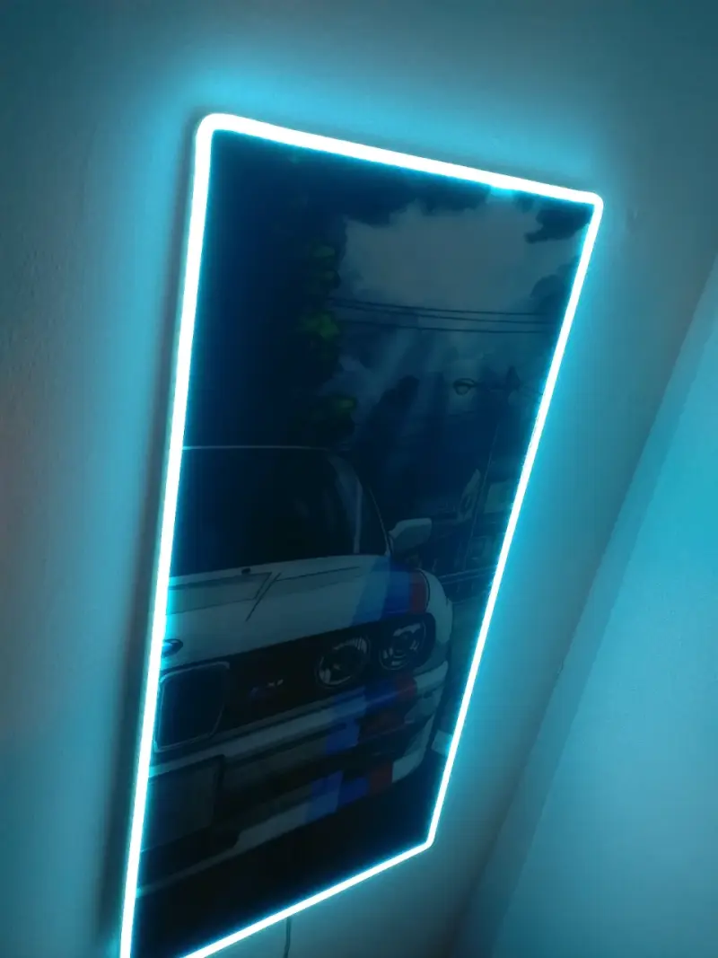 Cuadro LED decorativo resina epox auto deportivo - 4