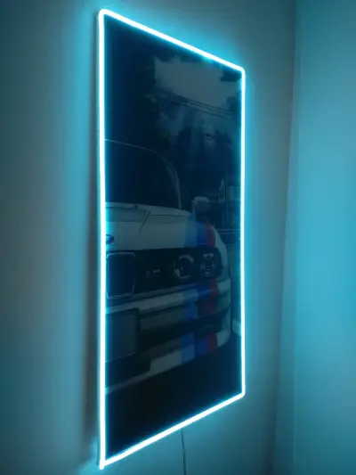 Cuadro LED decorativo resina epox auto deportivo - miniatura 5