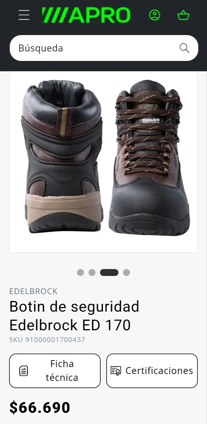 Botín de seguridad Edelbrock ED 170 - 3