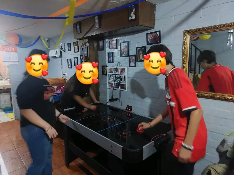 Mesa de air hockey para entretenimiento