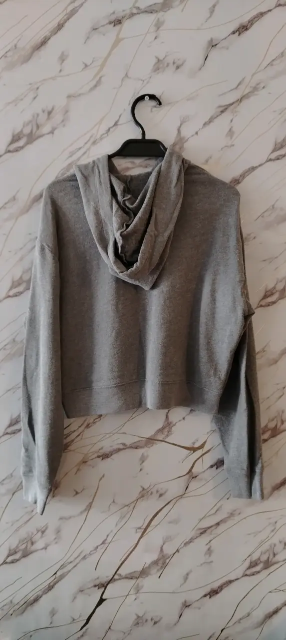 Polerón con capucha gris PINK - 2