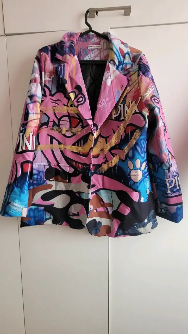 Blazer estampado colorido estilo urbano - 1