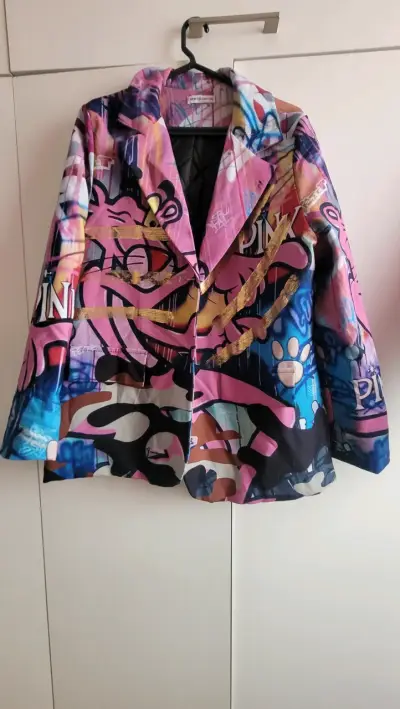 Blazer estampado colorido estilo urbano - miniatura 1