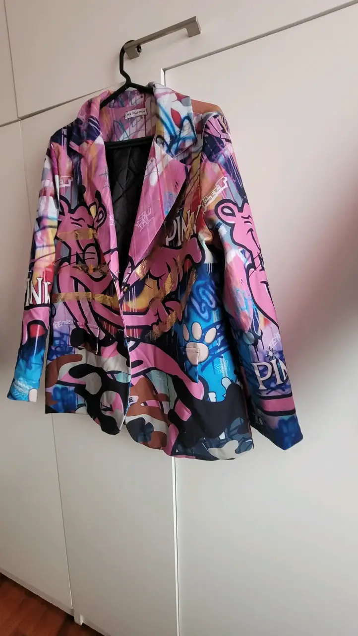 Blazer estampado colorido estilo urbano - 2