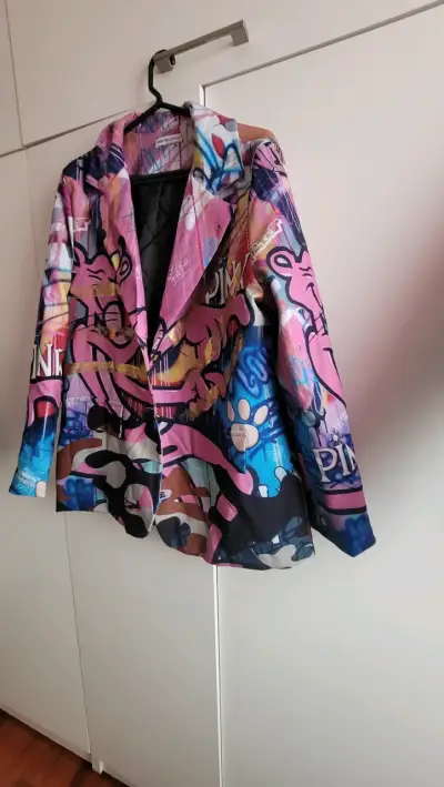 Blazer estampado colorido estilo urbano - miniatura 2