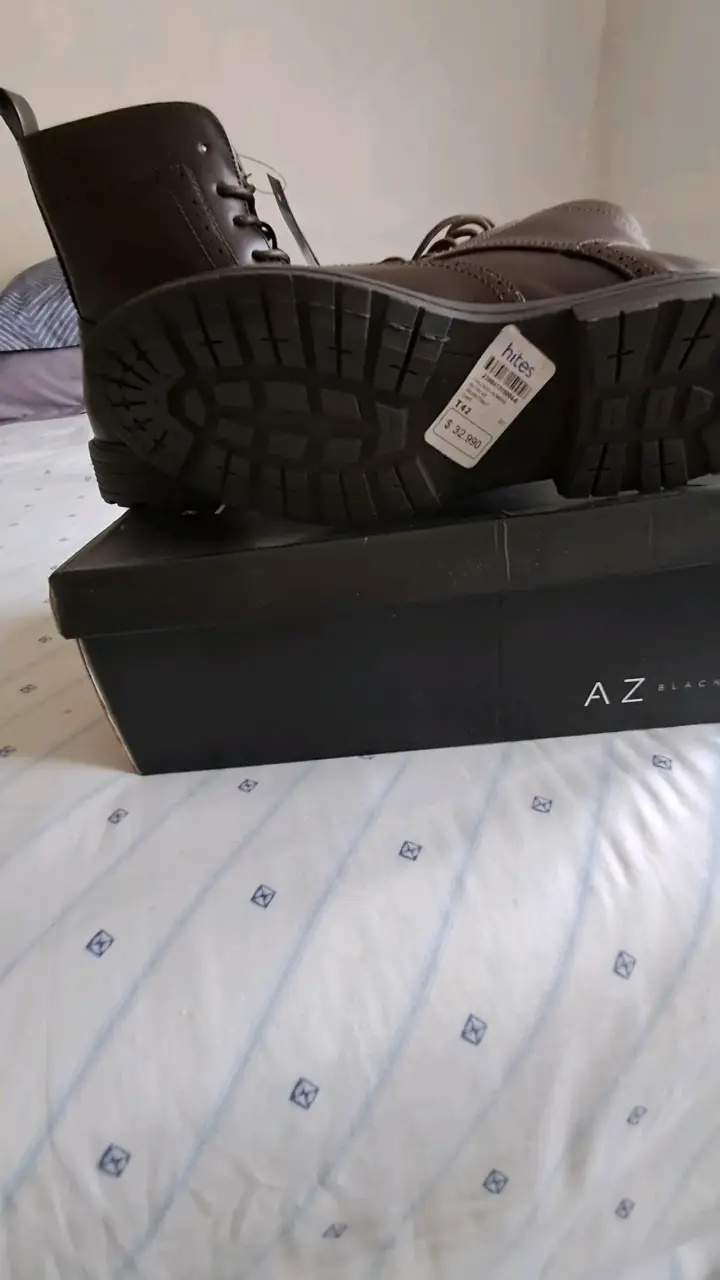 Botas de cuero marrón A.Z Black - 4
