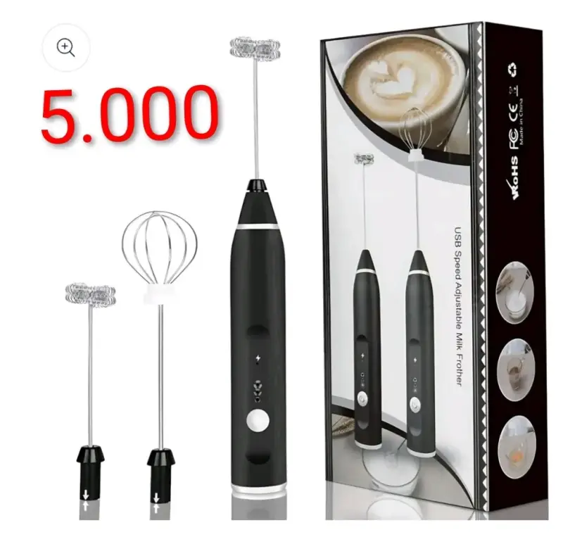 Espumador de leche USB ajustable