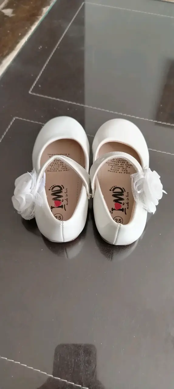 Zapatos de niña blancos de charol - 4