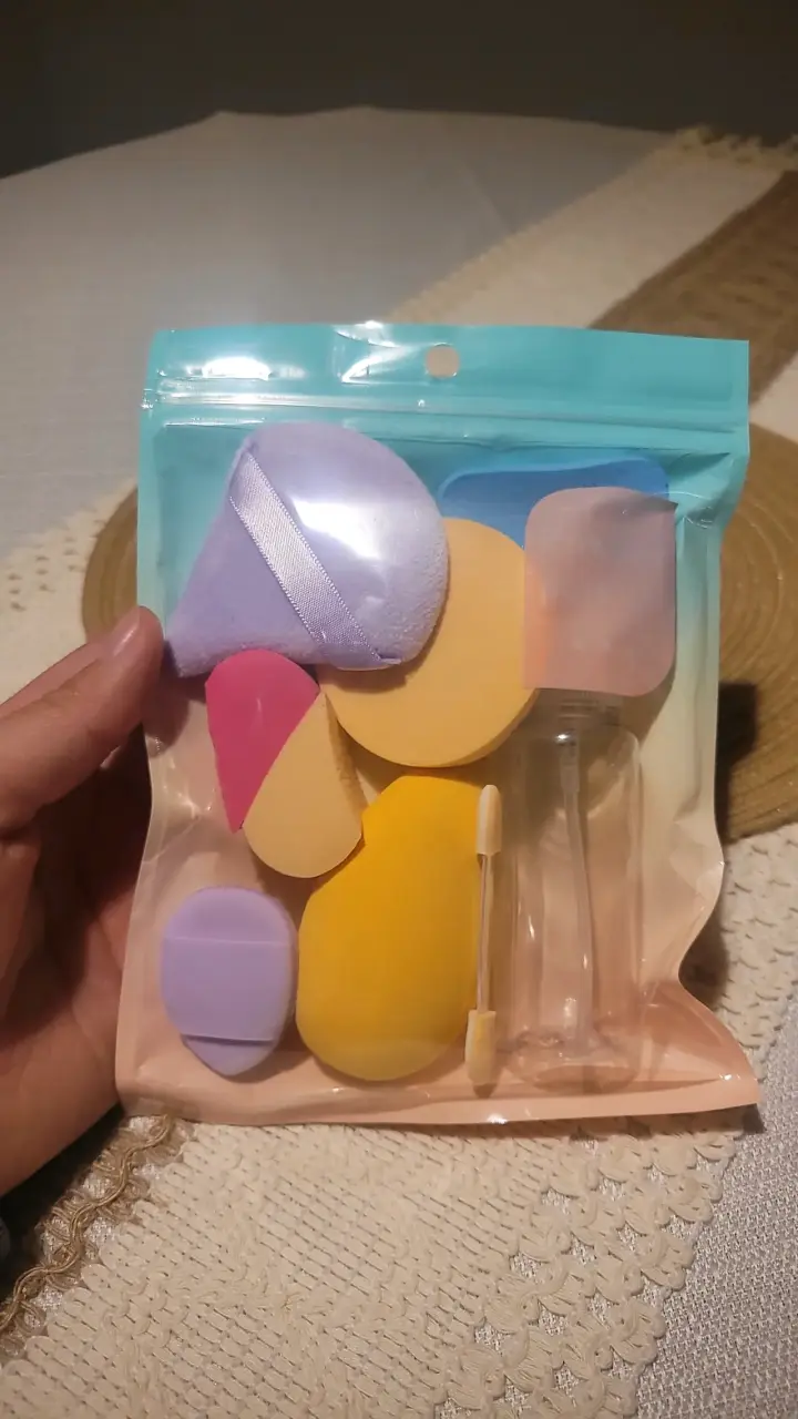 Set de esponjas de maquillaje multicolor