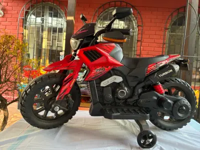 Moto eléctrica infantil Turbon roja - miniatura 2