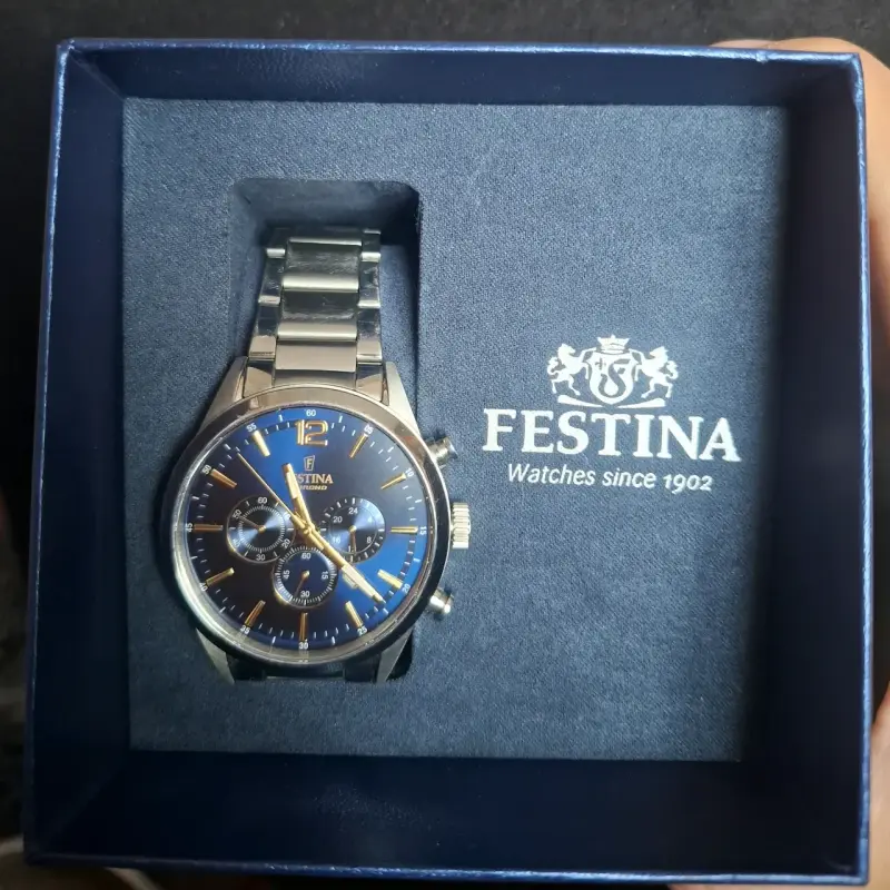Reloj Festina cronógrafo azul - 1