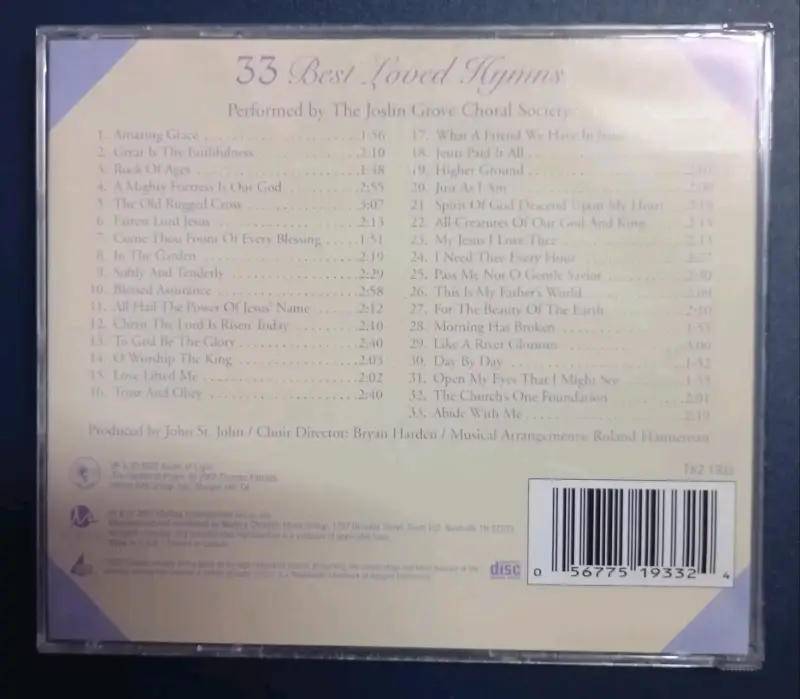 CD 33 Best Loved Hymns - 2