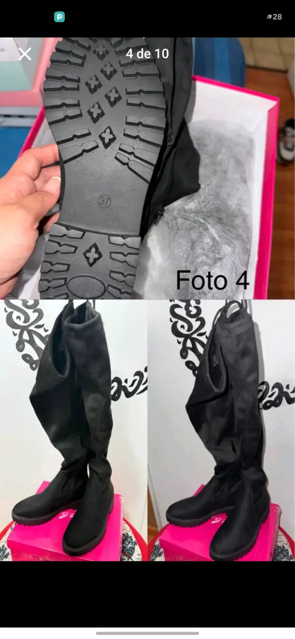 Botas negras de mujer talla 37